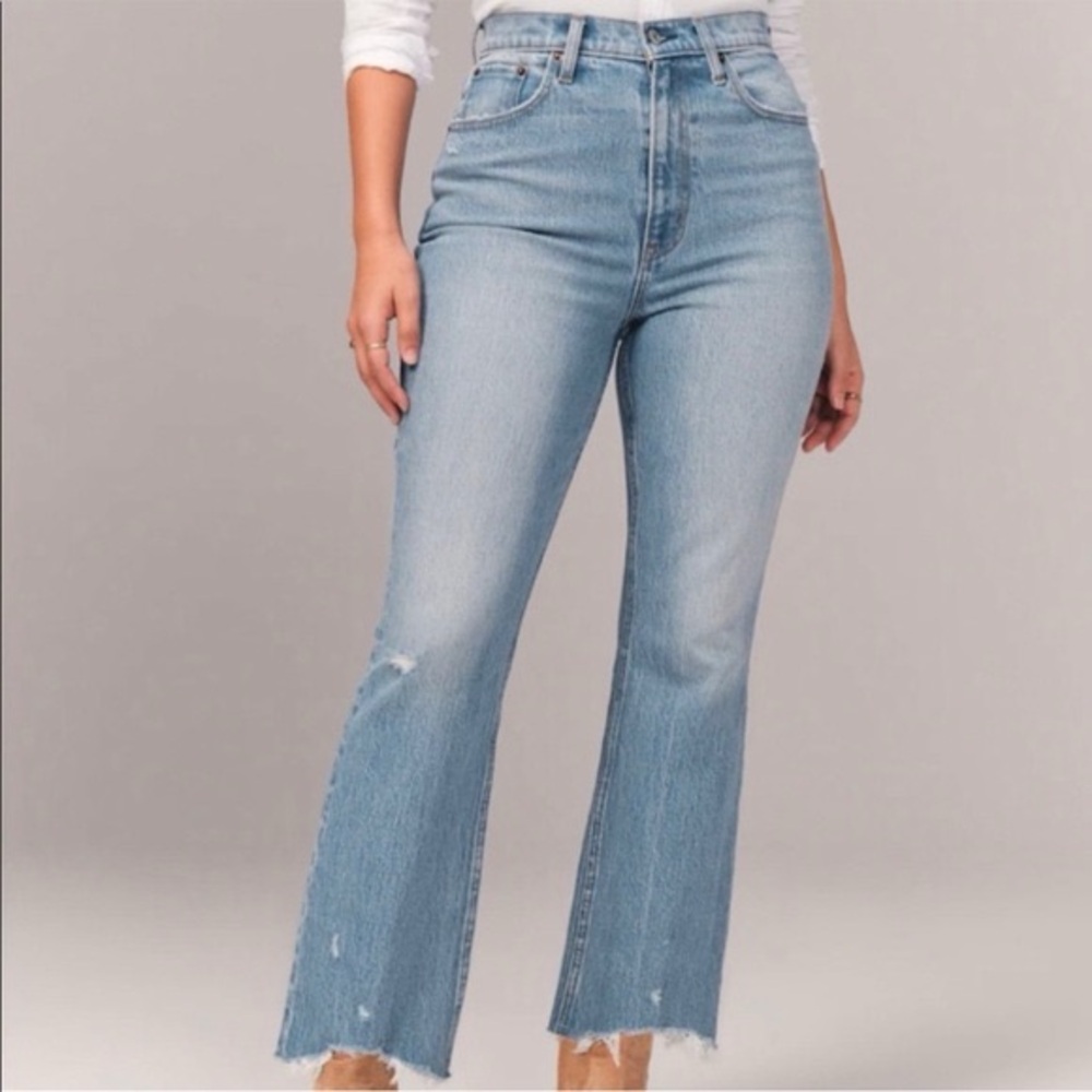 Abercrombie and Fitch Ultra High Rise Kick Flare